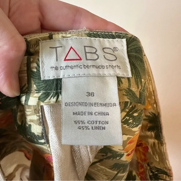 TABS The Classic Bermuda Cotton Linen Island Shorts - Picture 4 of 5